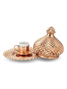 Bakır Çay ve Kahve TakımlarıSonay BakırcılıkSadrazam Piramit Kahvedanlık